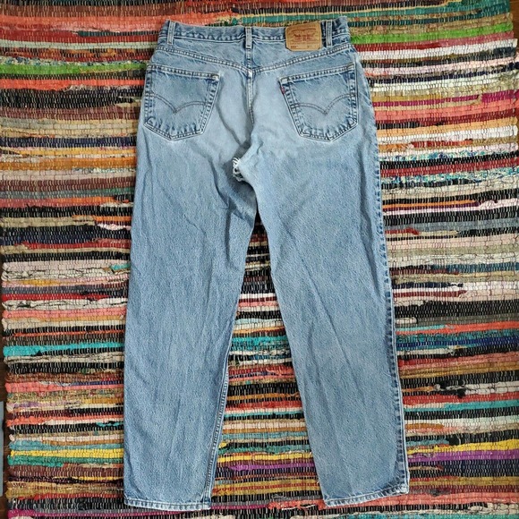 34x32 men's vtg 90s Levi's 560 Loose Fit Jeans distressed holes tears g121 brg - Picture 2 of 10